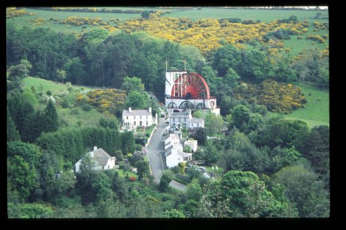 Laxey Wheel from the Snaefell Mountain Railway