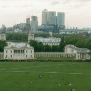 Football in Greenwich in the Midst of Canary Wharf