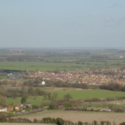 Village of Barton-le-Clay taken from Sharpenhoe Clappers