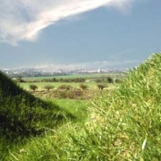 Killing Field - View of Fareham seen from Fort gun
