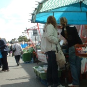 Friday market at Sandy, Bedfordshire