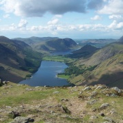 Buttermere & Crummock Water from Fleetwith Pike