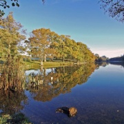 Lake near Combrook in Warwickshire, England