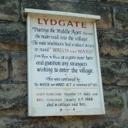 Plague Sign, Eyam, Derbyshire Peak District