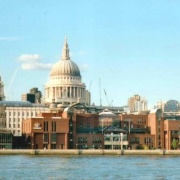 London - St Paul`s Cathedral, view from South Bank, Sept 2002