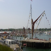 Looking west into Yarmouth harbour from Yarmouth castle