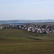 Overlooking Millom, with the Duddon Estuary and Barrow in Furness beyond.