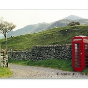 Call Box in Boot, Lake District, County Cumbria, England