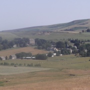 A view of Elsdon village in Northumberland. taken july 2006