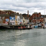 Weymouth harbour, Dorset looking toward Brewer's Quay.