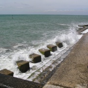 Sea defences at Selsey, West Sussex