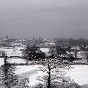 Almondbury from Farnley Line on a winters day