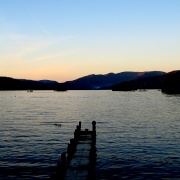 Dusk at Bowness Bay, Windermere.