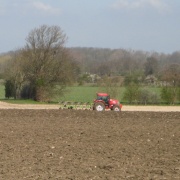 Ploughing the fields, Higham Gobion, Bedfordshire