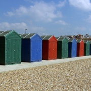 Beach Huts at St Leonards, East Sussex