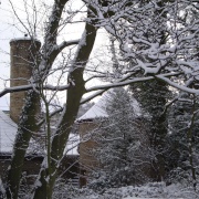 Pot House Hamlet in Snow