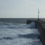 Harbour Wall at Porthleven, Cornwall