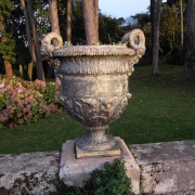 Urn in late afternoon sun.