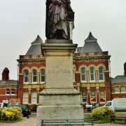 Statue of Sir Isaac Newton in Grantham