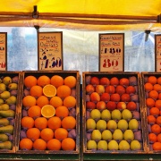 St Albans market fruit stall