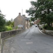 This Picture depicts a sign in Gilsland Village with Northumberland the other half of the village is in Cumbria
