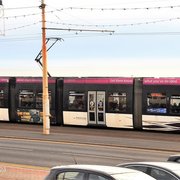 Modern Tram, Blackpool, Lancashire 2023