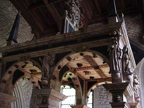 The top canopy of the North Chancel Chapel