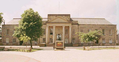 The Police and Courts building, in the Lancashire town of Burnley.