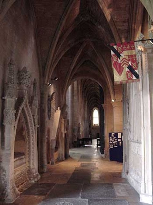 Inside Tewkesbury Abbey