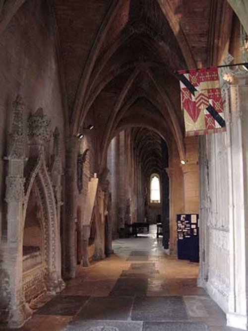 Inside Tewkesbury Abbey