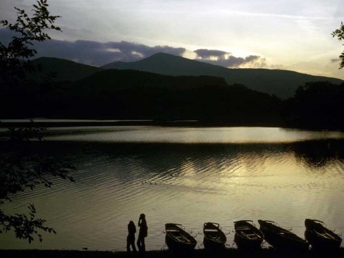 A view across Derwent Water, Keswick. - The photo was taken in September of 1973