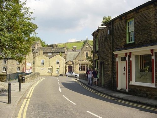 Hayfield village in the Peak District, Derbyshire