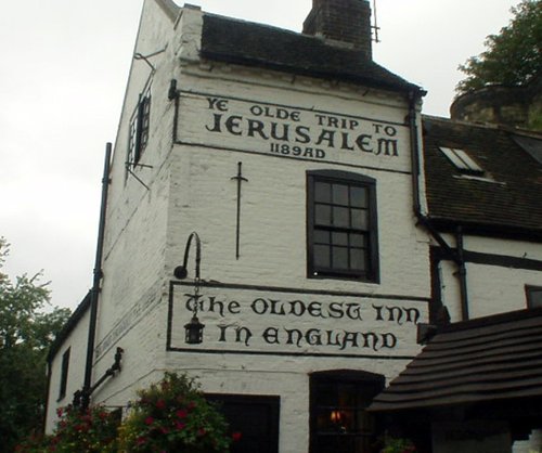 Nottingham. Ye Olde Trip to Jerusalem, the Oldest Pub in England