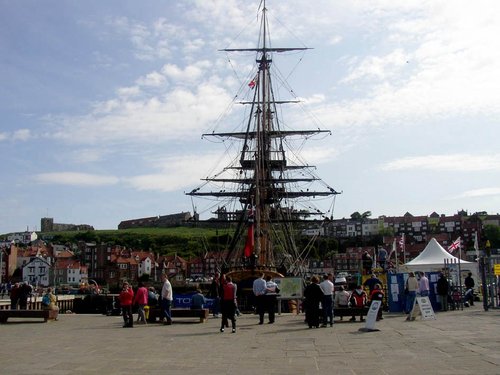 The Endeavor in Whitby Harbour