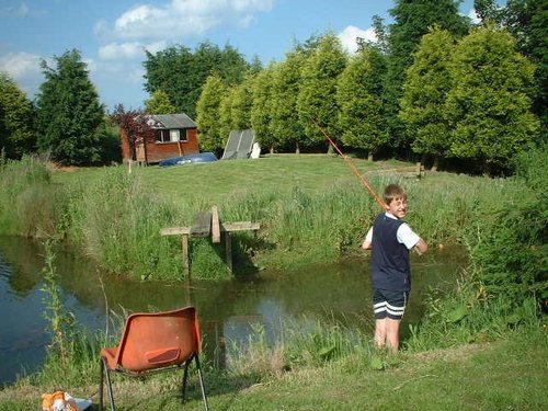 Fishing pond at Withernwick near Beverley, East yorkshire