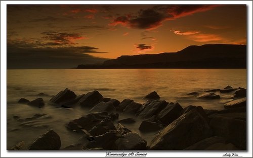Kimmeridge Bay At Sunset