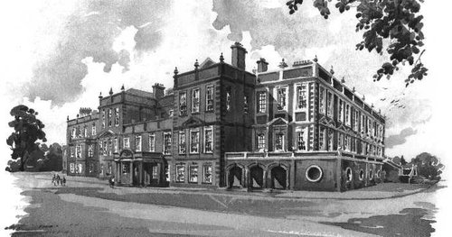 Croxteth Hall. Old Sketch of Croxteth Hall