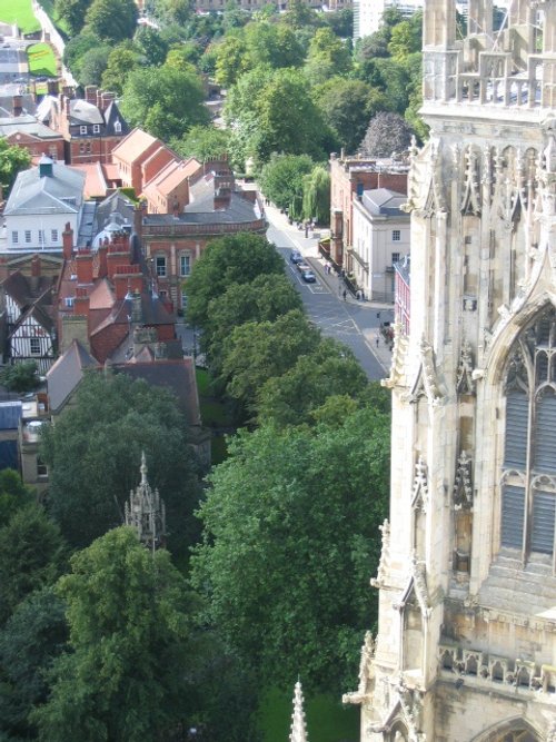 York Minster - Looking down 'Museum Street' from the Central Tower