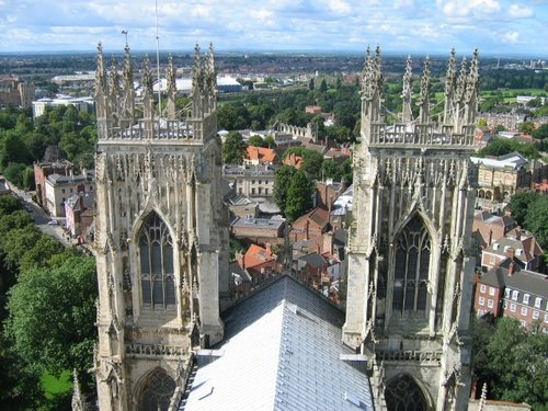York Minster - Looking West from the Central Tower