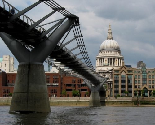 St. Pauls Cathedral and the Millenium Bridge