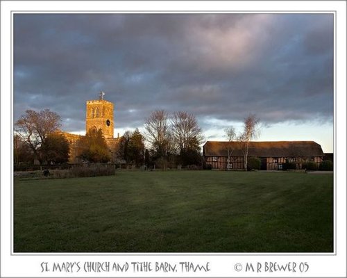 St. Mary's Church and Tithe Barn, Thame, Oxfordshire