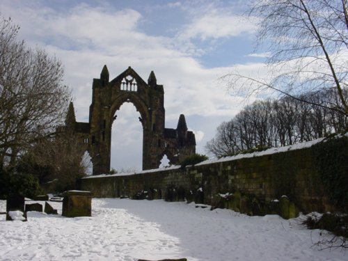 Guisborough Priory in the snow 2003