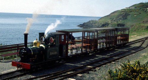 Groundle Glen Railway at sea terminus
