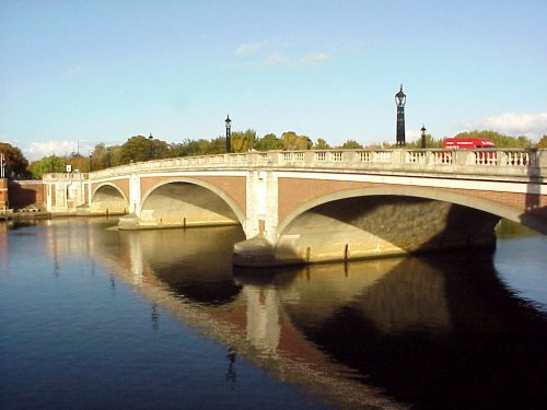 Hampton Court Way Bridge (Hampton Court Palace is just across the river to the right)