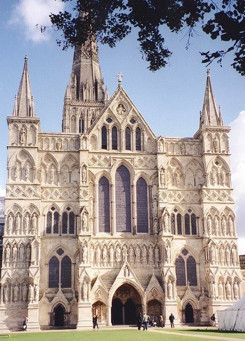West Front entrance to Salisbury Cathedral