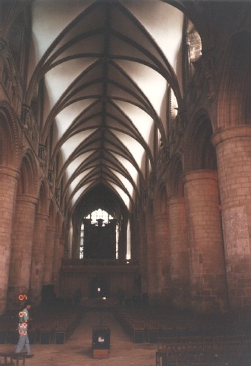 Inside Salisbury Cathedral, Wiltshire