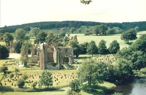 View of Bolton Priory, North Yorkshire.