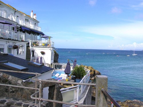 Hotel at St. Ives Bay, Cornwall