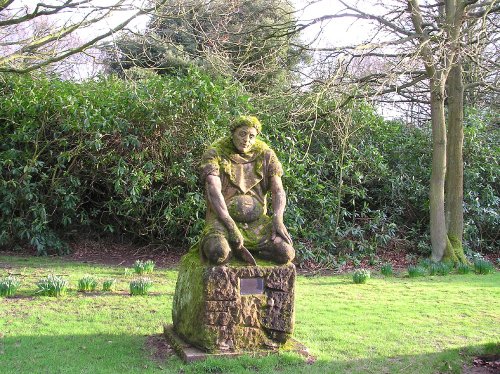 Statue at Norton Priory, Cheshire