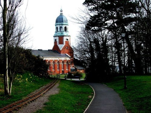 Minature railway line and olde Netley Hospital museum Royal Victoria Country Park Hampshire
